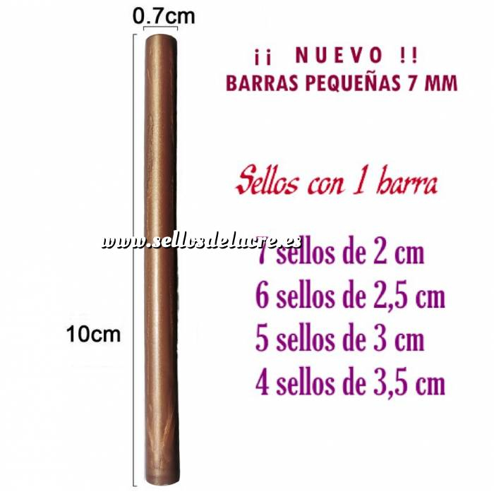 Imagen Barras para PISTOLA Barra Lacre 7 mm Flexible pistola BRONCE BRILLANTE 
