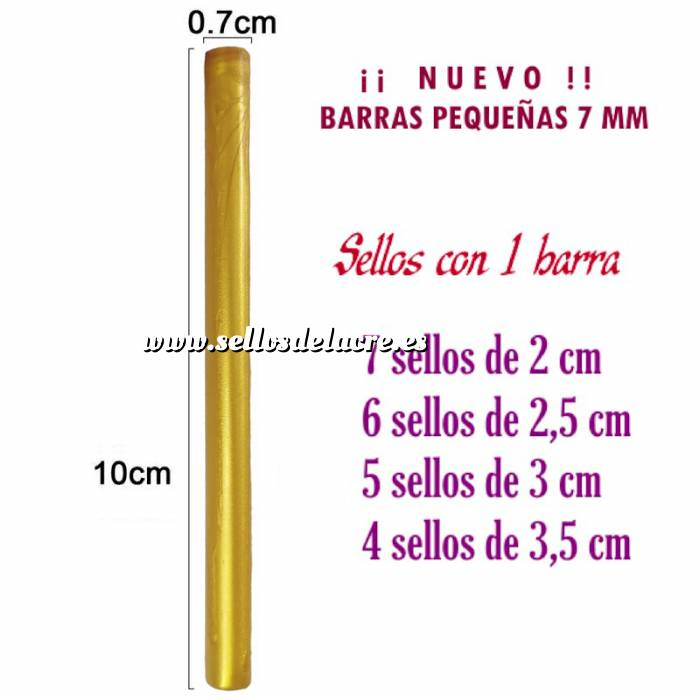 Imagen Barras para PISTOLA Barra Lacre 7 mm Flexible pistola DORADO BRILLANTE 