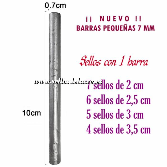 Imagen Barras para PISTOLA Barra Lacre 7 mm Flexible pistola PLATA BRILLANTE 