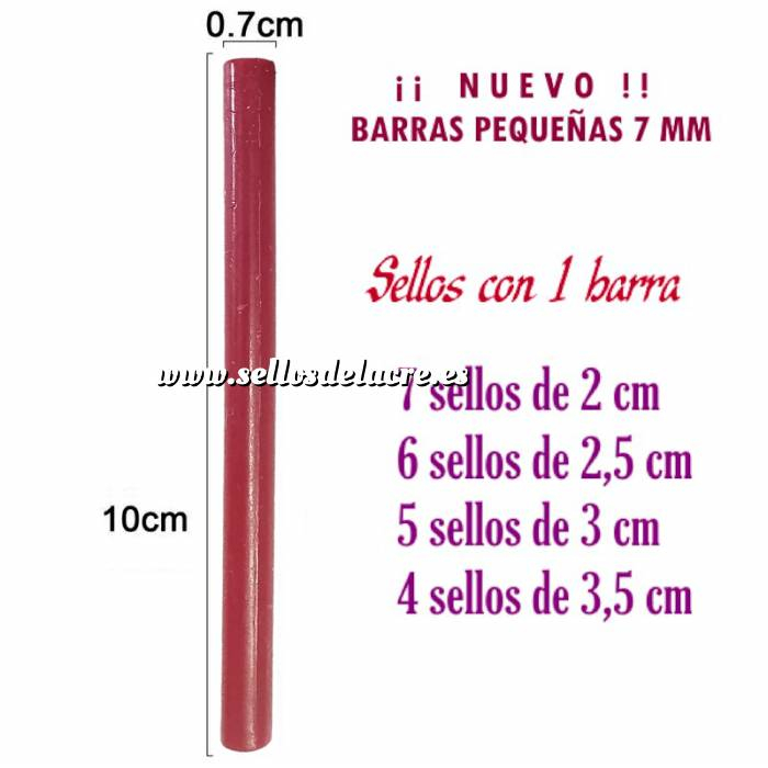 Imagen Barras para PISTOLA Barra Lacre 7 mm Flexible pistola ROJO BURDEOS 