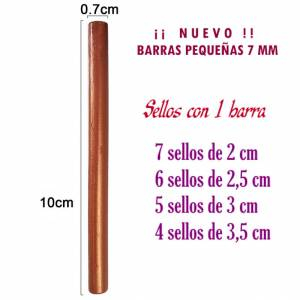 Barras para PISTOLA - Barra Lacre 7 mm Flexible pistola COBRIZO BRILLANTE 