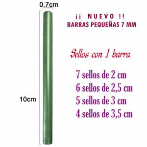 Barras para PISTOLA - Barra Lacre 7 mm Flexible pistola VERDE PINO BRILLANTE 